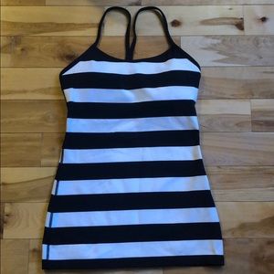 lululemon Flow Y striped tank top - *size 4*